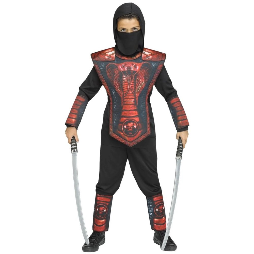 Cobra Ninja Costume Boys size medium Halloween NWT